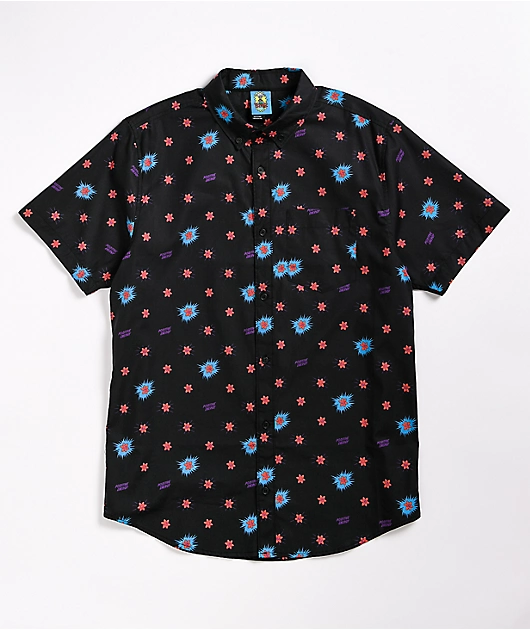 64854-teenage-positive-energy-black-short-sleeve-button-up-shirt-1.webp Teenage Positive Energy Black Short Sleeve Button Up Shirt