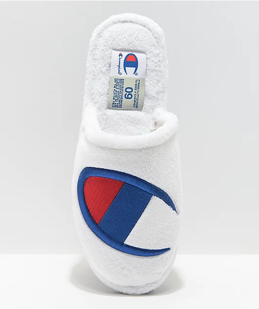 64895-champion-sleepover-white-slippers-3.webp Champion Sleepover White Slippers