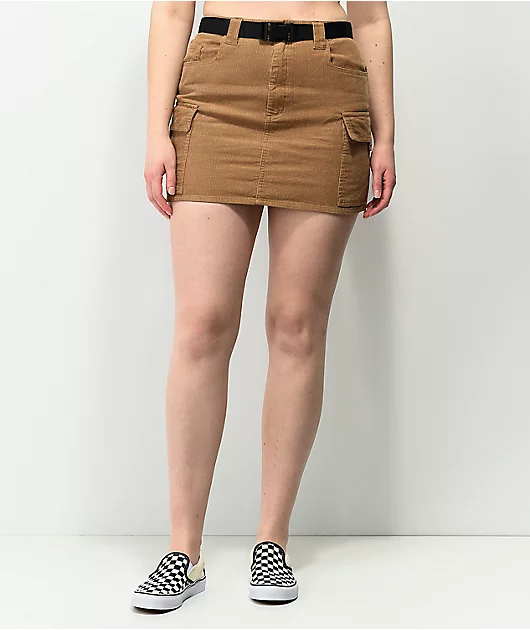 6537-angel-kiss-brown-corudory-belted-mini-skirt-5.webp Angel Kiss Brown Corudory Belted Mini Skirt
