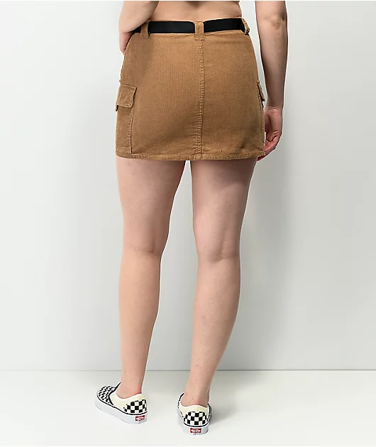 6537-angel-kiss-brown-corudory-belted-mini-skirt-6.webp Angel Kiss Brown Corudory Belted Mini Skirt