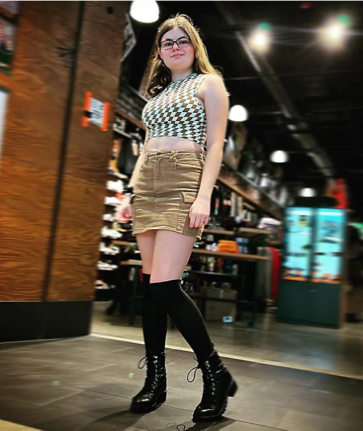 6537-angel-kiss-brown-corudory-belted-mini-skirt-7.webp Angel Kiss Brown Corudory Belted Mini Skirt