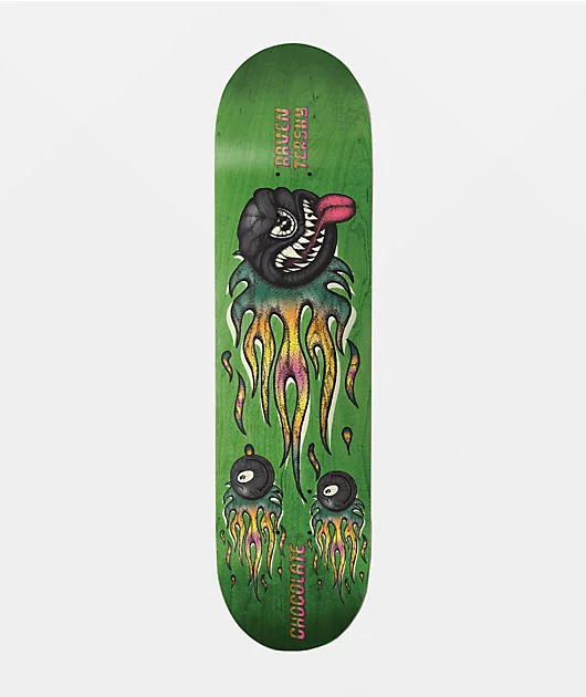 Chocolate Tershy Mad 8 Ball 8.5\" Skateboard Deck