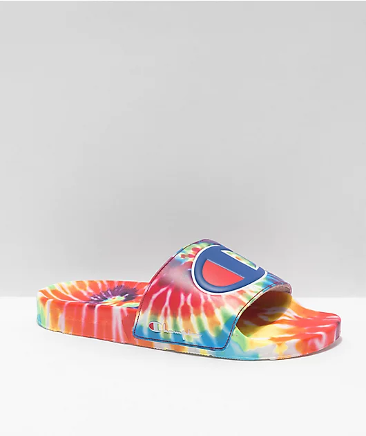 65693-champion-ipo-rainbow-tie-dye-slide-sandals-1.webp Champion IPO Rainbow Tie Dye Slide Sandals