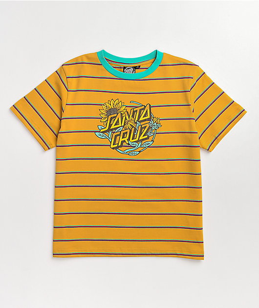 Santa Cruz Sunflower Dot Yellow Stripe T-Shirt