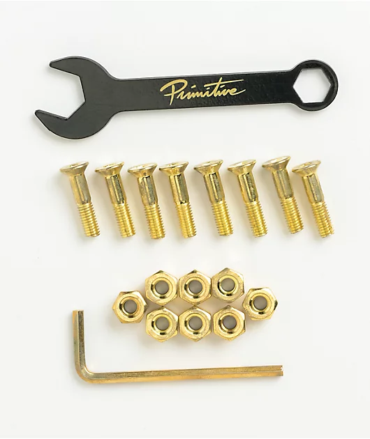 66108-primitive-.875-gold-skateboard-hardware-1.webp Primitive .875\" Gold Skateboard Hardware