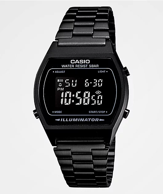 Casio Vintage All Black Digital Watch
