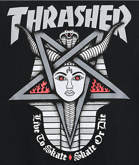 66448-thrasher-goddess-black-t-shirt-2.jpg Thrasher Goddess Black T-Shirt