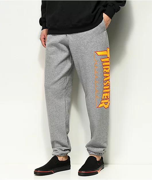 Thrasher Flame Grey Sweatpants