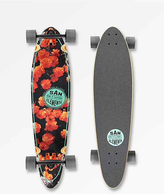 San Clemente Orange Blossom 36\" Longboard Complete
