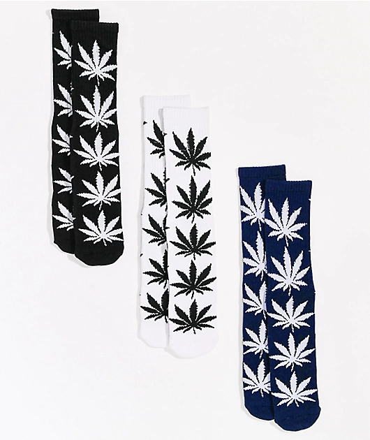 66771-huf-plantlife-essentials-3-pack-crew-socks-1.webp HUF Plantlife Essentials 3-Pack Crew Socks