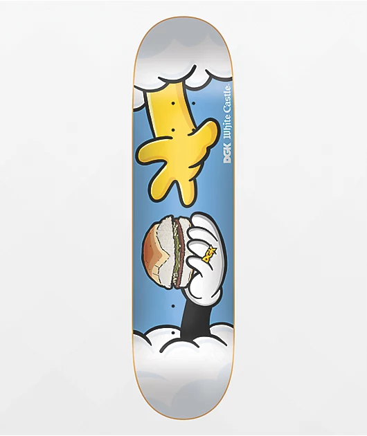 DGK x White Castle Pass The Crave 8.25\" Skateboard Deck