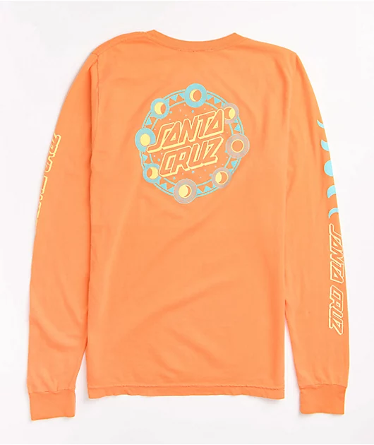 Santa Cruz Phase Dots Orange Long Sleeve T-Shirt