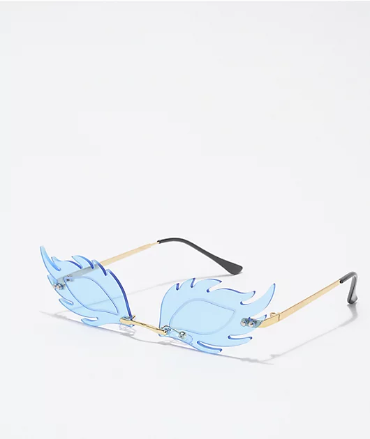 67162-blue-feather-sunglasses-1.webp Blue Feather Sunglasses