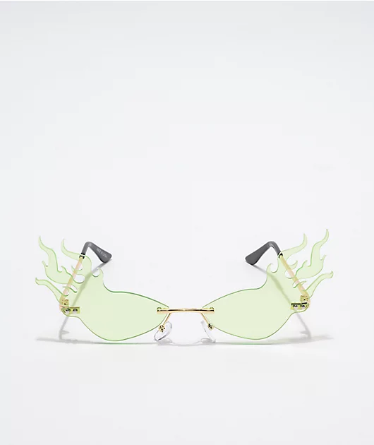 67165-petals-and-peacocks-fire-in-your-eyes-lime-sunglasses-2.webp Petals and Peacocks Fire In Your Eyes Lime Sunglasses