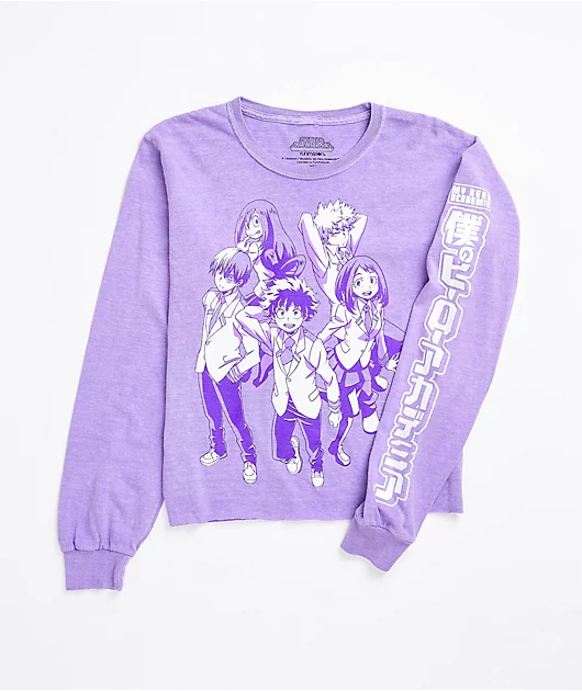 My Hero Academia Purple Long Sleeve T-Shirt