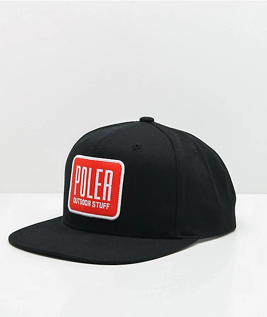 67478-poler-hype-patch-black-snapback-hat-1.webp Poler Hype Patch Black Snapback Hat