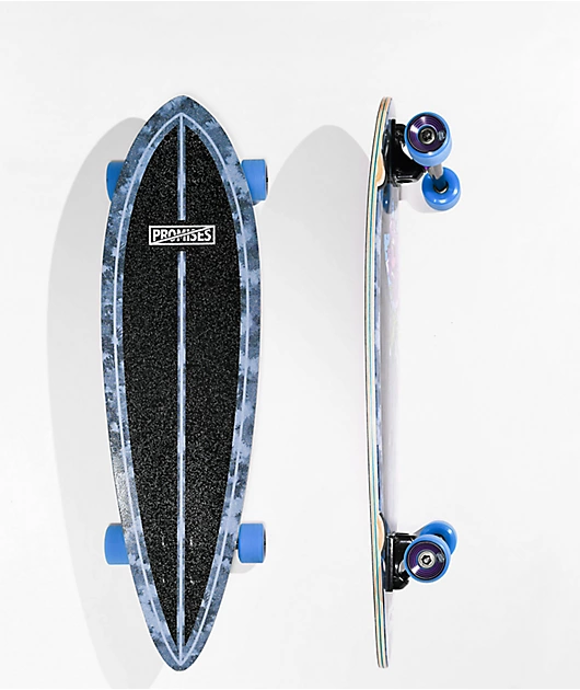Broken Promises x Santa Cruz Screaming Thornless 33\" Pintail Longboard Complete
