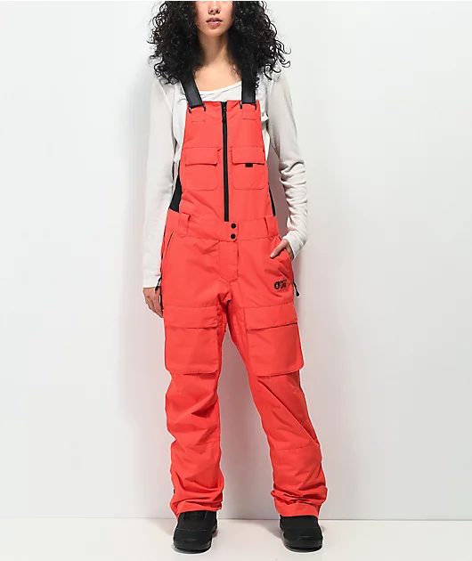 Picture Organic Brita Hot Coral 10K Snowboard Bib Pants