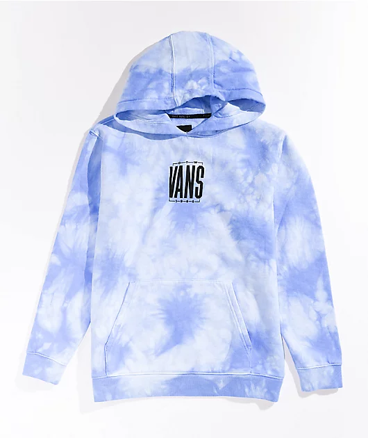 Vans Kids Nautical Blue Tie Dye Hoodie