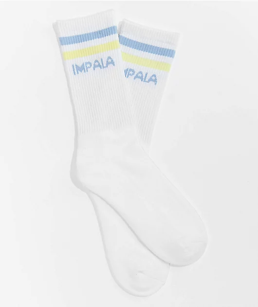 Impala Pastel Stripe Crew Socks