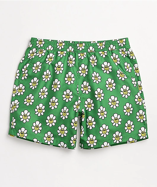 A-Lab Bum Daisy & Green Board Shorts