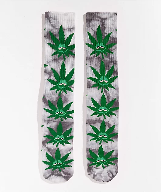 69369-huf-green-buddy-black-tie-dye-crew-socks-1.webp HUF Green Buddy Black Tie Dye Crew Socks