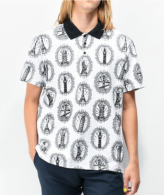 69527-huf-landmark-white-polo-shirt-1.jpg HUF Landmark White Polo Shirt