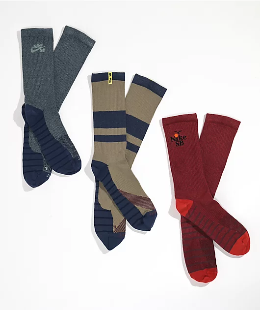 70233-nike-sb-everyday-3-pack-crew-socks-1.webp Nike SB Everyday 3 Pack Crew Socks