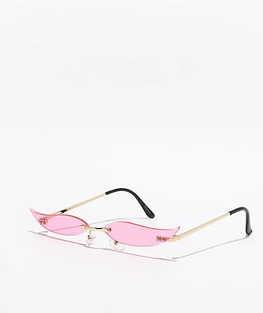 70463-pink-slim-wing-sunglasses-1.webp Pink Slim Wing Sunglasses