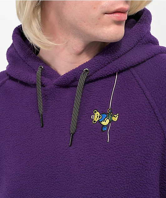 686 x Grateful Dead Buttermild Purple Sherpa Hoodie