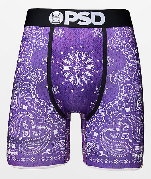 PSD Baller Bandana Purple Boxer Briefs