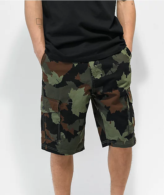 LRG RC Ripstop Green Camo Cargo Shorts
