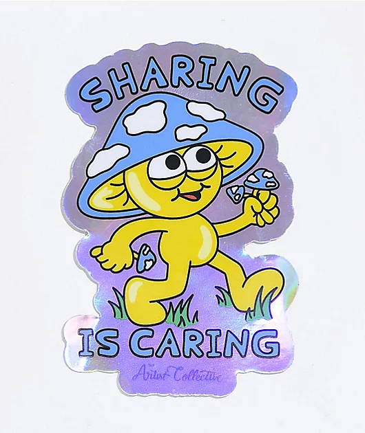 Artist Collective Sharing Is Caring Sticker