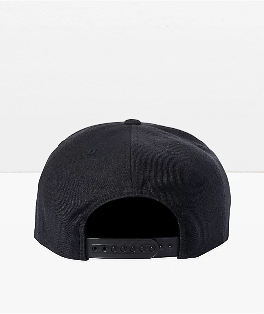 Brixton Oath III Black & Orange Snapback Hat
