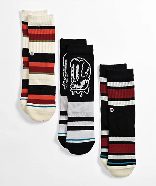71252-stance-kids-face-melter-3-pack-crew-socks-1.webp Stance Kids Face Melter 3 Pack Crew Socks