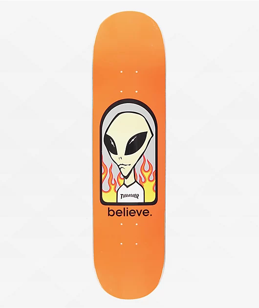 71302-alien-workshop-x-thrasher-believe-8.0-skateboard-deck-1.webp Alien Workshop x Thrasher Believe 8.0\" Skateboard Deck