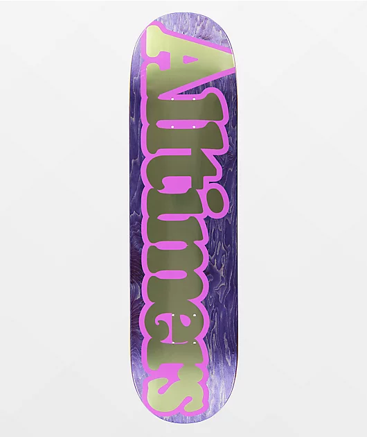 Alltimers Broadway Purple 8.25\" Skateboard Deck