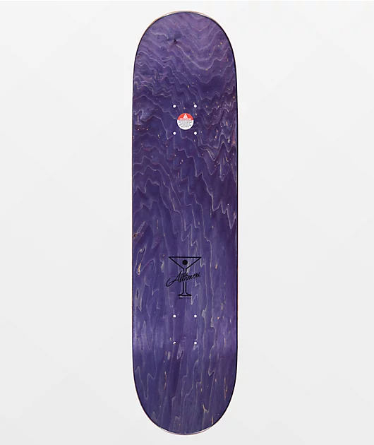 Alltimers Broadway Purple 8.25\" Skateboard Deck