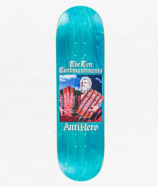 Anti-Hero Ten Curbmandments 8.5\" Skateboard Deck