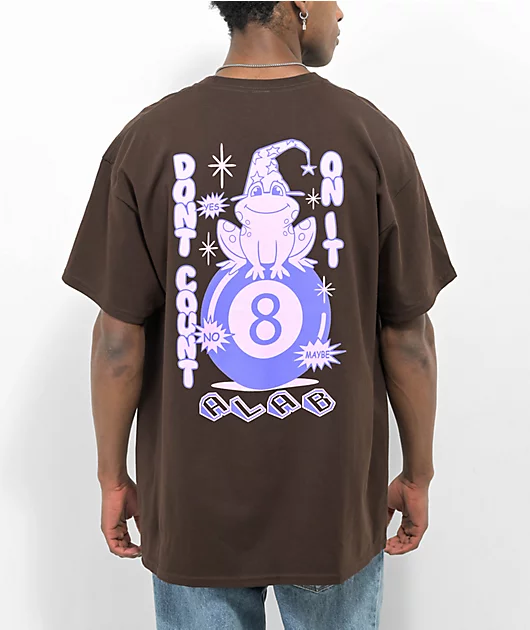 71390-a-lab-yes-no-maybe-brown-t-shirt-1.webp A-Lab Yes No Maybe Brown T-Shirt