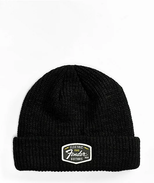 71787-american-needle-x-fender-fisher-knit-black-beanie-1.webp American Needle x Fender Fisher Knit Black Beanie