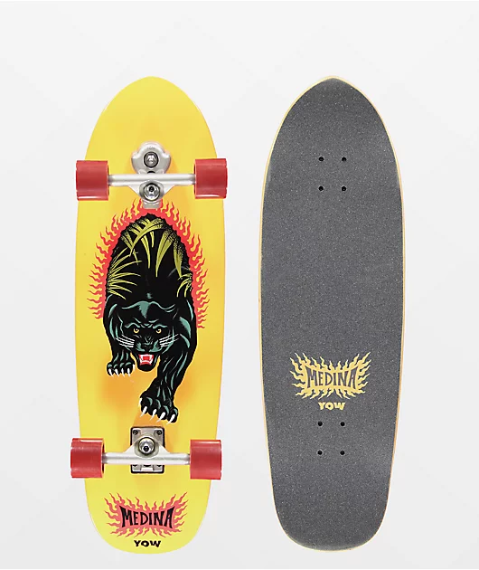 Yow x Medina Panthera 33.5\" Cruiser Skateboard Complete