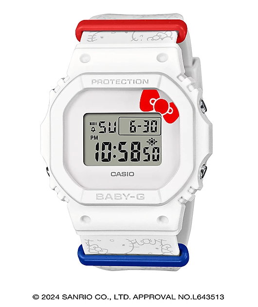 Baby-G x Hello Kitty BGD565KT-7 White Digital Watch