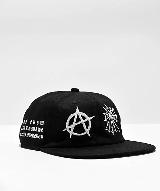 72148-learn-to-forget-web-of-anarchy-black-strapback-hat-3.webp Learn To Forget Web Of Anarchy Black Strapback Hat
