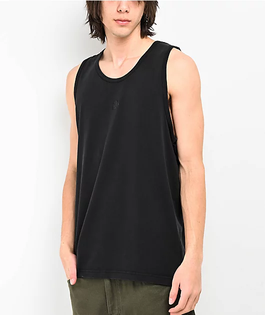 Ninth Hall Fundamentals Black Relaxed Tank Top