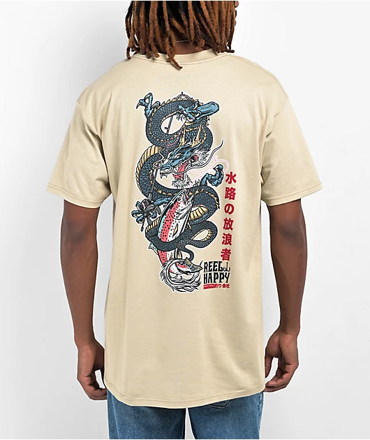 72691-reel-happy-co.-doragon-sand-t-shirt-1.webp Reel Happy Co. Doragon Sand T-Shirt