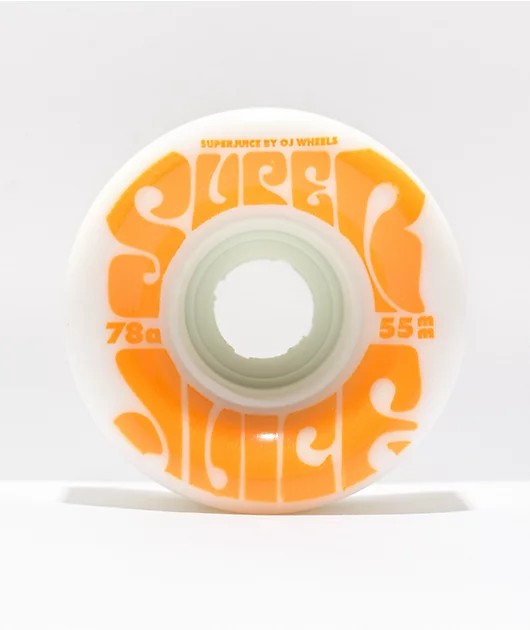 OJ Super Juice 55mm 78a White Mini Cruiser Wheels