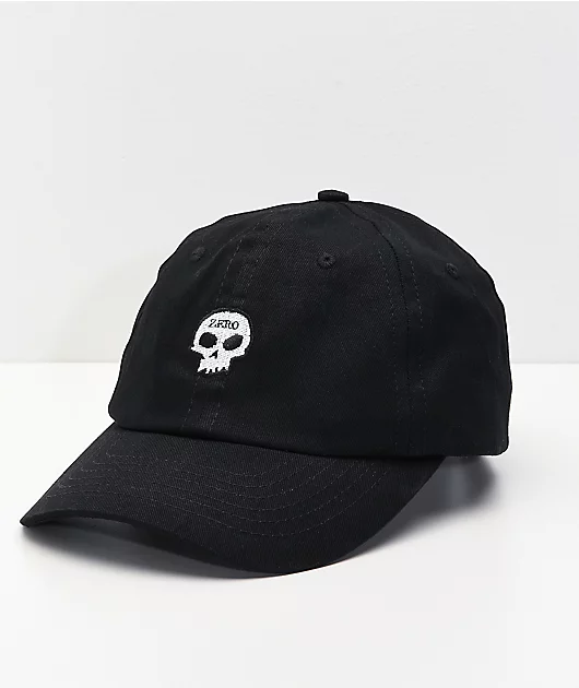 72870-zero-single-skull-black-strapback-hat-1.webp Zero Single Skull Black Strapback Hat