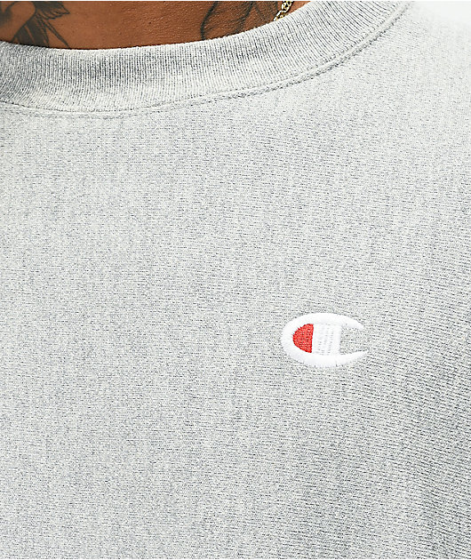 Champion Reverse Weave Grey Crewneck Sweatshirt