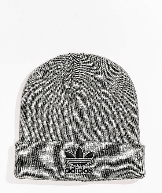 adidas Trefoil Grey & Black Beanie